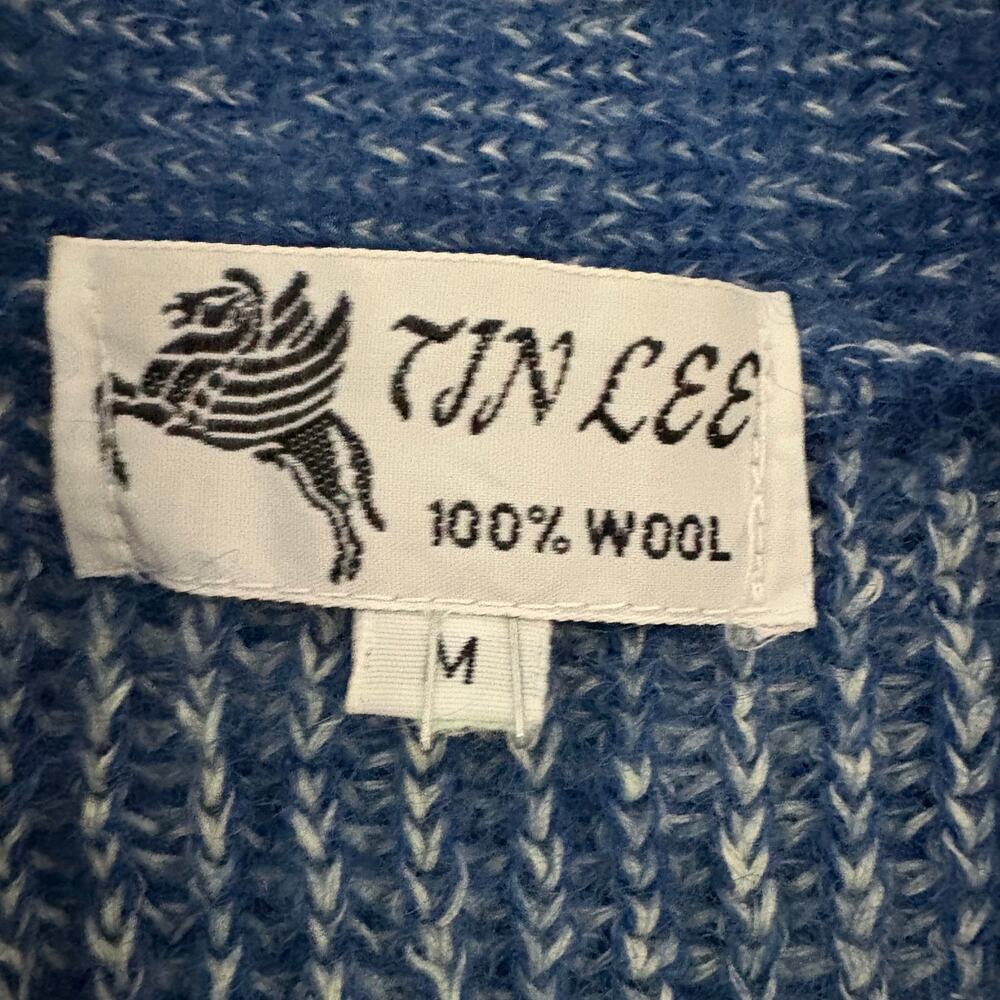 Vintage Wool Vest Cottagecore GORPCORE preppy Light Academia Sz M by Tin Lee - Picture 6 of 7
